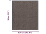 Doormat Tufted 120x180 cm Dark Brown 326942