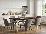 120 x 80 x 75 cm Solid Acacia Wood Dark Brown and White 937517