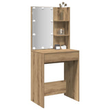 Dressing Table with LED Artisan Oak 60x40x140 cm 857000