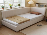 Upholstered bed, 3ft single bed 90190cm, Modern Corduroy Youth Bed, With wooden Slats, With side N604P473672B