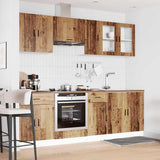 8 Piece Kitchen Cabinet Set Kalmar Old Wood Engineered Wood 3314849