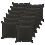 Cushion with Pillow HOUTEN 12 pcs Black Polyester 934821