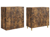 Cabinet Set 2 pcs Smoked Oak Engineered Wood 3416705