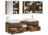 Bathroom Furniture Set 5 pcs Smoked Oak 3406771
