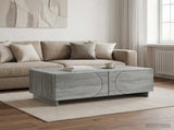 Coffee Table Grey Sonoma 102 x 50.5 x 35 cm Engineered Wood 8011456