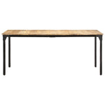 ZNTS Dining Table 180x90x76 cm Rough Mango Wood 321975