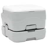 Camping Toilet Set 2 pcs Grey and White 42001433