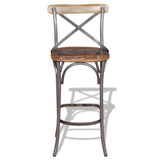 244014 Bar Stool Solid Reclaimed Wood