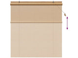 Roller Blind Brown 160 x 220 cm Bamboo 42039747