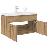 Sink Cabinet with Built-in Basin and Faucet Artisan Oak 3328908
