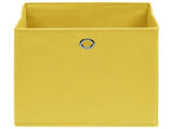Storage Boxes 10 pcs Yellow 32x32x32 cm Fabric 288367