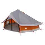 Tipi Tent with Roof Grey and Orange 800 x 800 x 430 cm 42028717