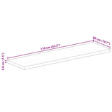 Table Top 110x50x3.8 cm Rectangular Solid Wood Acacia 370985