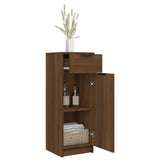ZNTS Bathroom Cabinet Brown Oak 32x34x90 cm Engineered Wood 817059