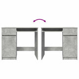 Desk Concrete Grey 86x49x76 cm Engineered Wood 861826