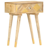 ZNTS Bedside Cabinet 43x30x58 cm Solid Mango Wood 285857