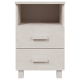 Bedside Cabinets HAMAR 2 pcs White 40x35x62 cm Solid Wood 340417