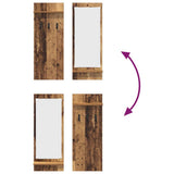 Wall-Mounted Coat Rack Old Wood 70 x 10 x 90 cm Engineered wood 874529