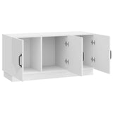 TV Cabinet High Gloss White 99 x 34.5 x 47 cm Engineered Wood 895409
