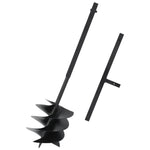 Ground Drill with Handle 250 mm Steel Black 145258