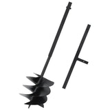 Ground Drill with Handle 250 mm Steel Black 145258