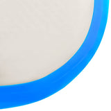 Inflatable Gymnastics Mat with Pump 200x200x15 cm PVC Blue 92698