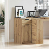 Desk Cabinet Artisan Oak 33x50x75 cm Engineered Wood 856998