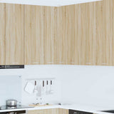 Hanging Cabinet with Door Sonoma Oak and White 57 x 57 x 100 cm 884372