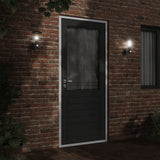 Outdoor Wall Lights with Sensors 2pcs Black Stainless Steel 4006243