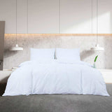 Duvet Cover Set White 260x240 cm Cotton 136164