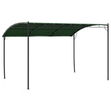 Gazebo 4 x 3 x 2.55 m Green Powder-Coated Steel and Fabric 42030535