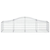 Arched Gabion Basket 200x50x40/60 cm Galvanised Iron 153392