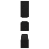 TV Cabinet Set 8 pcs Black Oak Engineered Wood 3393322