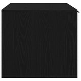 Cat Litter Box Enclosure Black Oak 80x50x45 cm Engineered Wood 865987