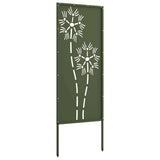 Garden Privacy Screen Olive green 50 x 140 cm Cold-rolled steel 876283