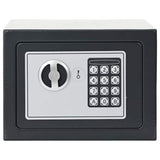Digital Safe with Lock Dark grey 23 x 17 x 17 cm Steel 42011305