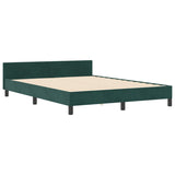 ZNTS Bed Frame in Dark Green, 180x200 cm, Velvet 3344894