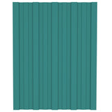 Roof Panel 36 pcs Green 60 x 45 cm Galvanised steel 42047101