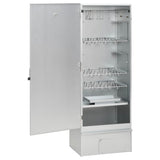 BBQ Oven Smoker with Wood Chips 44.5x29x110 cm Galvanised steel 364745