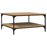 Coffee Table Artisan oak 80 x 80 x 40 cm Engineered Wood 883498