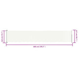 Patio Retractable Side Awning 117x600 cm Cream 317947