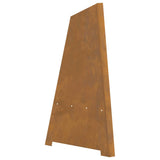 Fire Pit Brown 50 x 50 x 95 cm Weathering Steel 858941