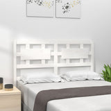 Bed Headboard White 185.5x4x100 cm Solid Wood Pine 818056