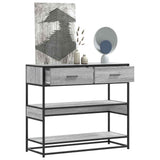 Console Table Grey Sonoma 90x35x80 cm Engineered Wood 849182