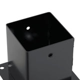 Post Bases Square 12 pcs Anthracite 101x101 mm Powder-coated Steel 42000031