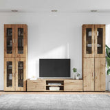 TV Cabinet Set FLORIN 3 pcs Artisan Oak Engineered Wood 3398013