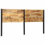 Headboard 200 cm Solid Wood Mango and Iron 4017558