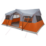 Family Tent with Roof Grey and Orange 487 x 340 x 216 cm 42028675