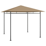 Gazebo 3x3x2.7 m Taupe 180 g/m 313919