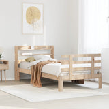 Bed Frame with Headboard without Mattress 75x190 cm Small Single 3306837